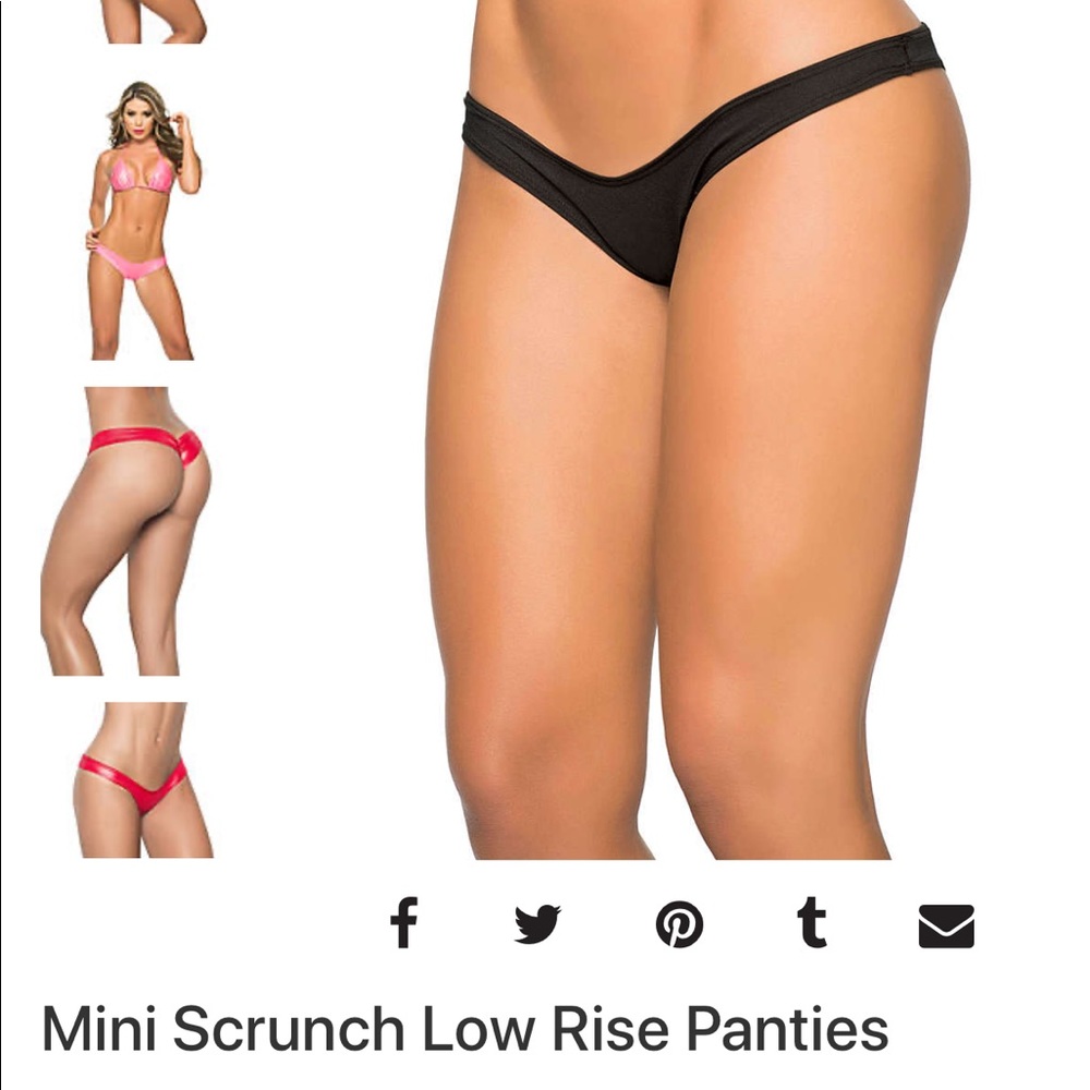 2 pair Mapalé mini scrunch thongs
